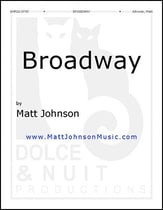 Broadway piano sheet music cover
